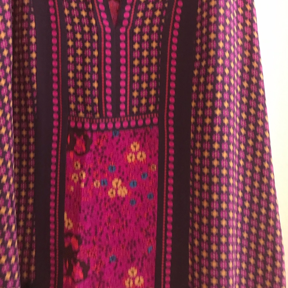 Rebecca Taylor Indian Print Silk Shift Dress - Picture 3 of 3